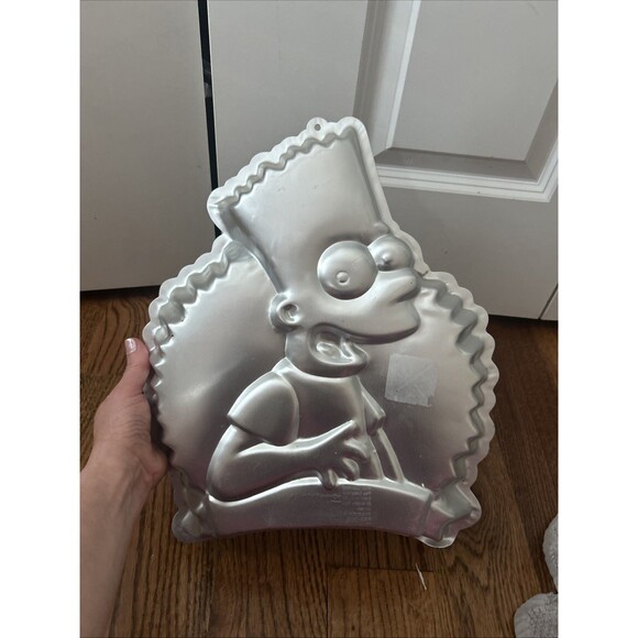Vintage Wilton Cake Pan SIMPSONS Bart Simpson 1990 Happy Birthday, Man! Cool 90s - Picture 5 of 5